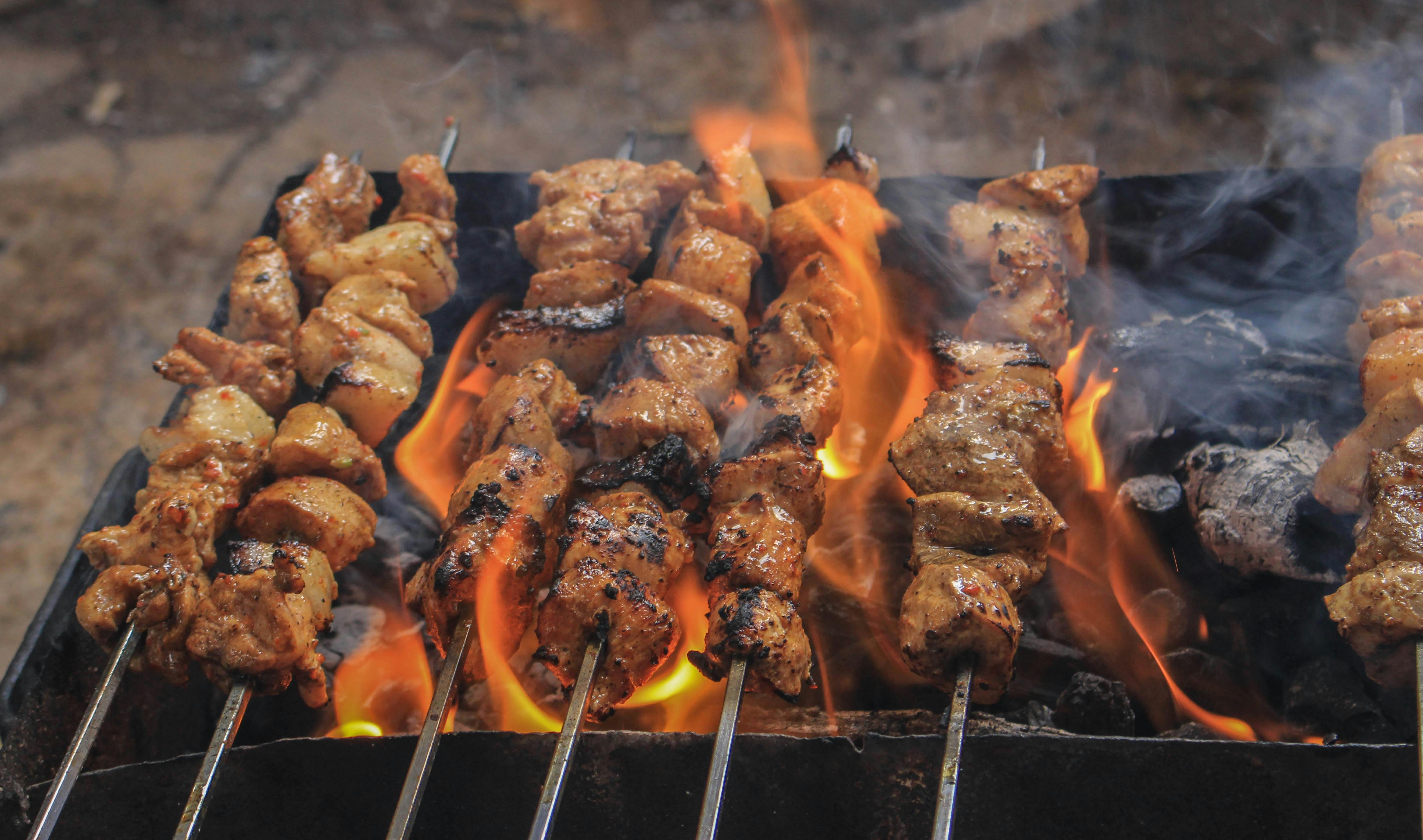 Fire-grilled meat